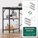 L Shaped Desk, 55 Inches Computer Desk with Reversible Storage Shelves, for Gaming Corner Home Office Writing Study, Metal Frame, Black