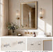 2 Pack Brushed Gold Bathroom Mirrors for over Sink, 24X36 Inch