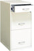 3-Drawer Metal Filing Cabinet, 27.32" H X 14.25" W X 18.00" D, Pearl White Finish, Locking Storage with Letter-Size File Drawers, Non-Porous Painted Steel for Home or Office
