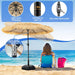 8Ft Tiki Hula Thatched Patio Beach Umbrella Hawaiian Style for Outdoor | Zinc Alloy Push Button Tilt,Upf 50+,Strong Wind Resistance,8 Steel Rib,45°Of Tilt,Environmentally Artifcial Straw,Easy Set UP