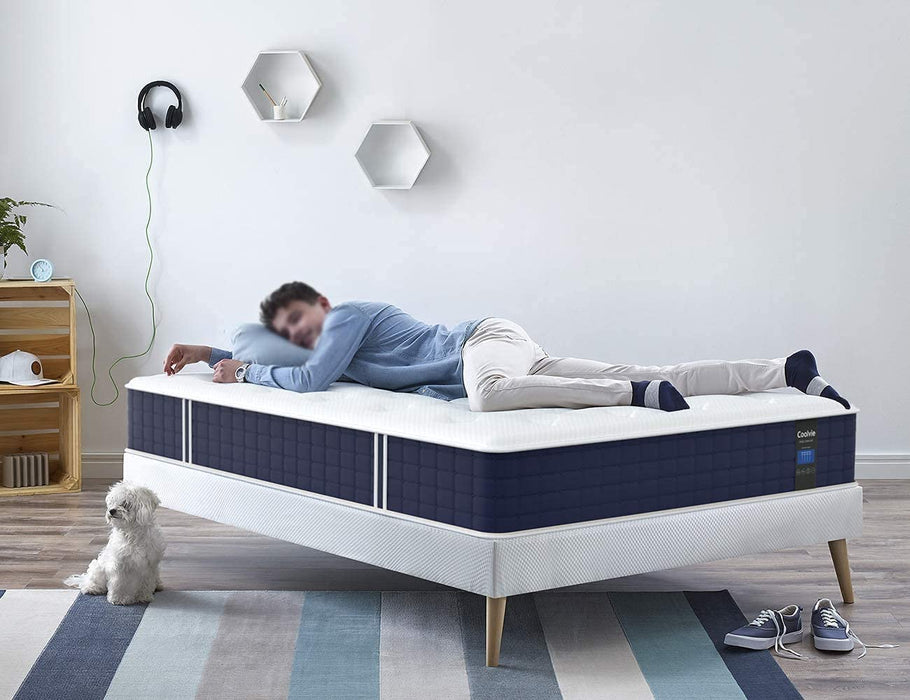 Twin XL Mattress, 10 Inch Twin XL Size Hybrid Mattress, Individual Pocket Springs with Memory Foam, Bed in a Box, Cooler Sleep with Pressure Relief and Support