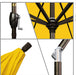 9' round Aluminum Market Umbrella, Crank Lift, Push Button Tilt, Bronze Pole