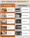 Four Tier Solid Wood Rotating IndustrialGrade Bookshelf