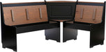 Black and Pecan Breakfast Dining Set Ardmore Nook