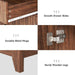47.2" Modern Fluted Sideboard Buffet Cabinet with Storage, Walnut