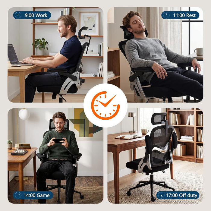 Ergonomic Office Chair 400 Lbs Mesh Desk Chair with Headrest