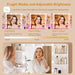 White Makeup Vanity Desk Glass Top IlluminationProLighting