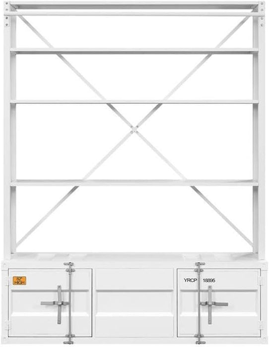 Cargo Bookshelf & Ladder (TV Stand) in White
