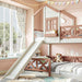 TwinOverFull Bunk Bed Playhouse WithSlide LoftStorage