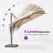 Cantilever Umbrella 10' X 13' Fade-Resistant Bronze, Beige