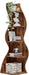 Corner Shelf, Rustic 5-Tier Wall Corner Bookshelf, Stylish Corner Small Bookcase Storage Rack Plant Stand with Unique Shape for Living Room, Home Office (1PC, Brown)