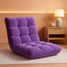 Floor Chair with Back Support, Folding Sofa Chair with 14 Adjustable Position, Padded Sleeper Bed, Couch Recliner, Floor Gaming Chair, Meditation Chair, Gaming Floor Chairs for Adults, Purple