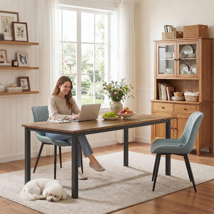 71In Industrial Dining Table for 6 People