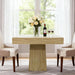 31Point5Inch Square Dining Table With Pedestal Base