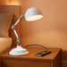 Prevention Pharmacy Adjustable LED Desk Lamp with USB Charging - Designed to Reduce Eyestrain, 3-Point Adjustable Neck, 3 Brightness Settings with Touch Controls