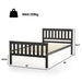 Twin/Full/Queen Size Wood Platform Bed with Headboard