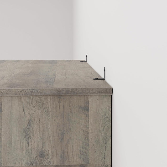 5 Tier Bookcase, Farmhouse Book Shelf with Storage Open Display Bookshelves, 67.4" Tall Book Case Wooden 5 Shelf Bookcase Home Decor Furniture for Home Office, Living Room, Bed Room - Grey