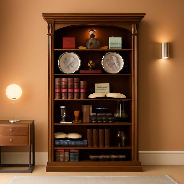 Brookhaven Open Bookcase in Cherry Wood Finish