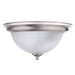 13 In. 2-Light Brushed Nickel Flush Mount