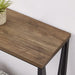 Rustic Sofa Console Table, 2-Tier Industrial Entryway Hallway Table for Living Room, Oak