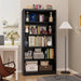 55” Tall 5 Tier Bookshelf with Adjustable Shelves