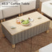 Patio Furniture Set, Outdoor Sectional with 9.5'' Thick Cushion
