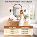Black Oval Mirror 24X36 Inch, Oval Bathroom Mirror