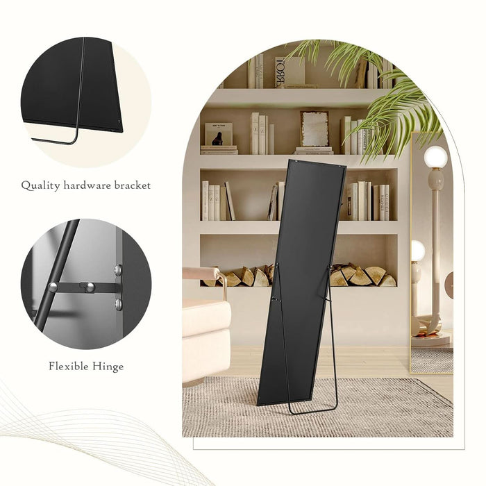 Full Length Mirror 59Inches AluminumAlloy Floor Frame