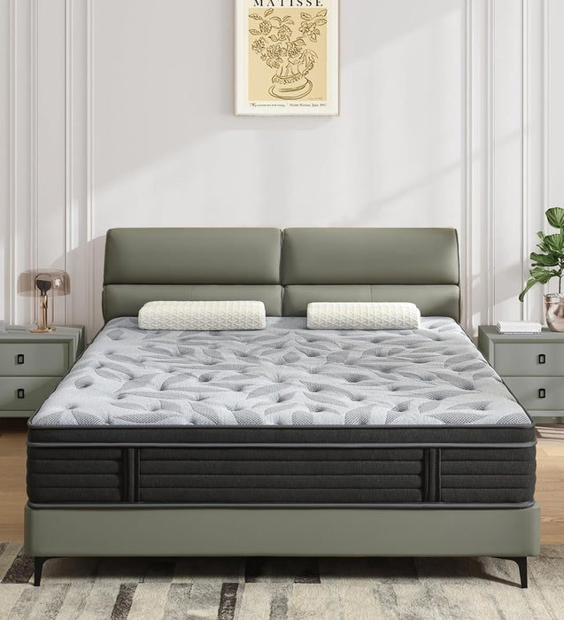 12 Inch Full Mattress, Medium Firm Hybrid Mattress in a Box
