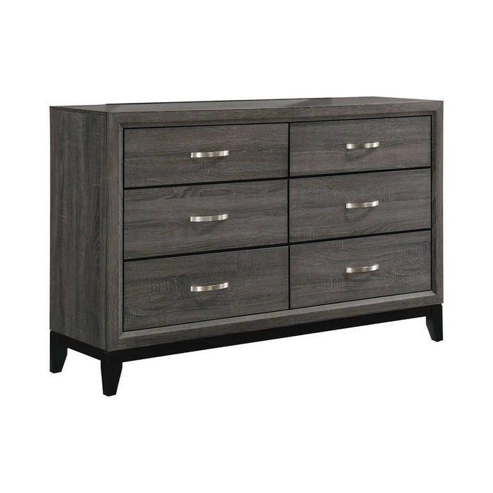 Watson Bedroom Set Grey Oak and Black