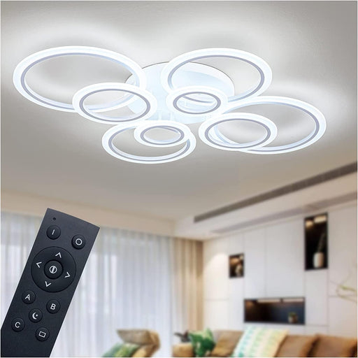 Dimmable LED Ring Ceiling Light Fixture UltraWhite
