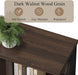 9Cube Farmhouse Bookcase Dark Walnut Wood Storage