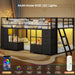 Black PremiumMetalConstruction Twin Over Twin Bunk Bed