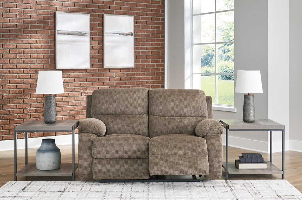 Manual Recliner Loveseat - Light Brown