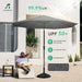9FT Outdoor Patio Umbrella, Market Umbrella, Dark Gray