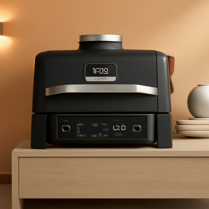 Woodfire Outdoor Grill & Smoker, 6-In-1 Functionality, Grill, Smoke, Bake, Roast, Air Fry, Broil, Authentic Woodfire Flavors, Electric Heat, OG321