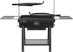 Firecraft Series Modular Open Fire Barrel Charcoal Grill with 480 Sq. In. Cooking Area in Black