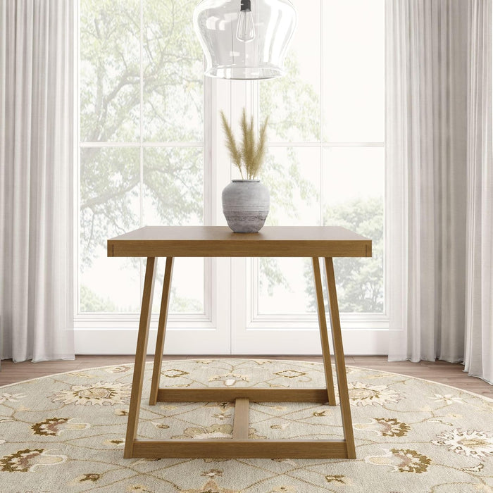 Counter Height Dining Table FortyOneInch Pecan Wirebrush