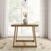 Counter Height Dining Table FortyOneInch Pecan Wirebrush