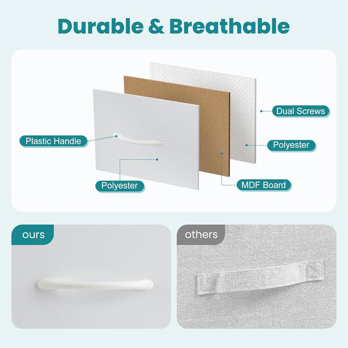 Elegant White Dresser With Seven Drawers Executive