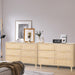 Natural Rattan 6-Drawer Dresser