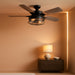 Industrial Black Ceiling Fan With Advanced Lighting
