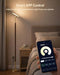 Wood Torchiere Floor Lamp Dimmable Color Temperature