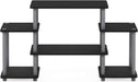 Turn-N-Tube No Tools Entertainment TV Stands, Black/Grey