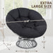 46in Papasan Chair GraphiteGrey Frame Stylish Comfort
