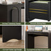 47" Computer Desk with 3 Drawers, Executive Style, Black