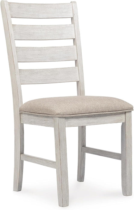 Skempton Modern Farmhouse Dining Room Chair, 2 Count, Whitewash