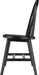 Windsor 2-Piece Chair Set, Solid Wood, Black Finish