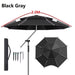 New Upgraded Fishing Umbrella Stainless Steel Rod Outdoor Large Parasol Camping Sunshade Beach Parasol Courtyard Awning 2-2.6M