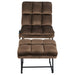 Velvet Massage Recliners with Ottoman Remote Control and Side Pocket